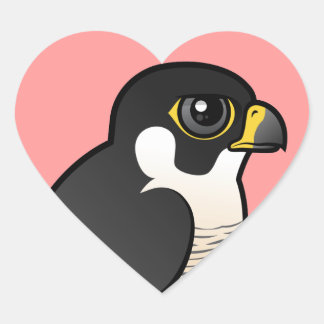 Peregrine Falcon Herz-Aufkleber