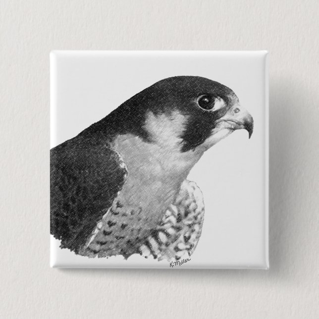 Peregrine Falcon-Pencil Button (Vorderseite)