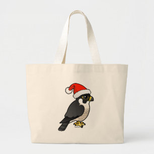 Peregrine Falcon Santa Jumbo Stoffbeutel