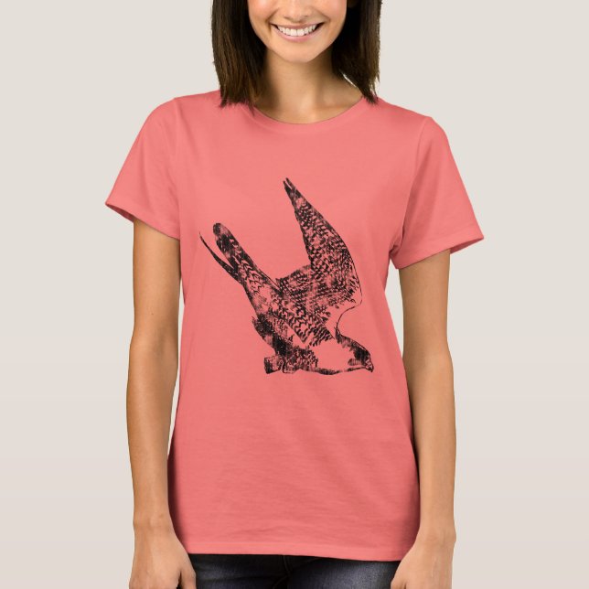 Peregrine Falcon Sketch T-Shirt (Vorderseite)