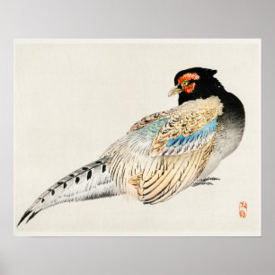 Peregrine falcon von Kōno Bairei (1844-1895) Poster