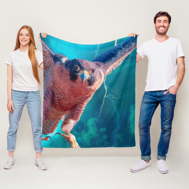 Peregrine Falcon WINGS of MERCURY Fleecedecke (Beispiel)