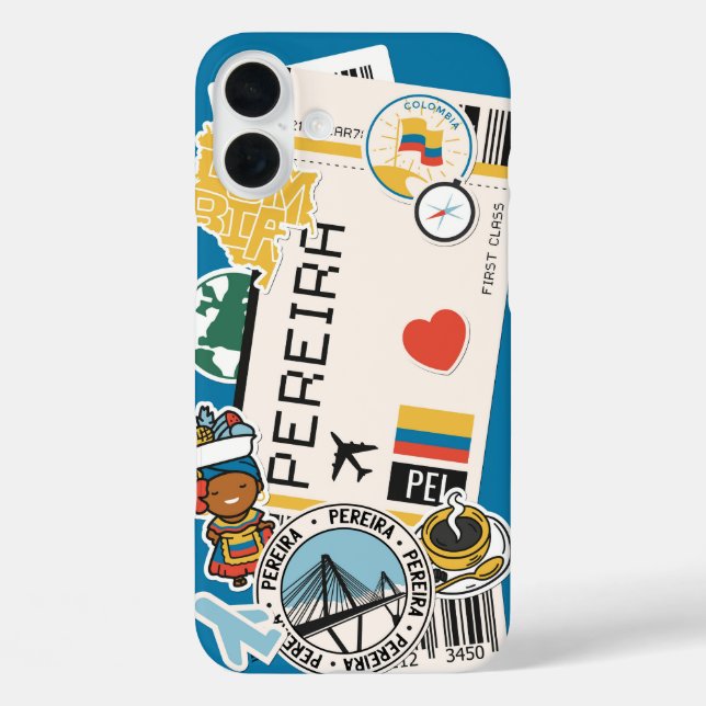 Pereira Boarding Pass Reisetasche Case-Mate iPhone Hülle (Rückseite)