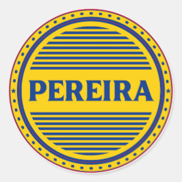 Pereira City Pride Emblem – Colombian Identity Runder Aufkleber