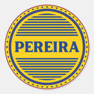 Pereira City Pride Emblem – Colombian Identity Runder Aufkleber