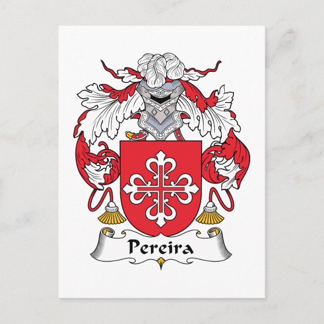 Pereira-Familienwappen Postkarte (Vorderseite)