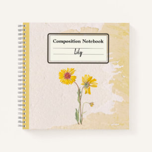 Perennial Gaillardia Blume Personalisiert Comp Notizbuch