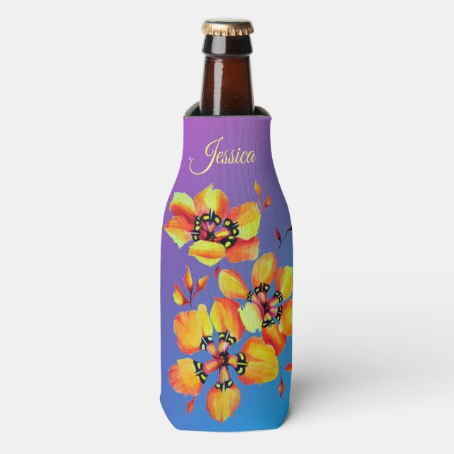 Perenniale für Sublime Wasserfarbe in Hot Flame Or Flaschenkühler (Flaschenvorderseite)