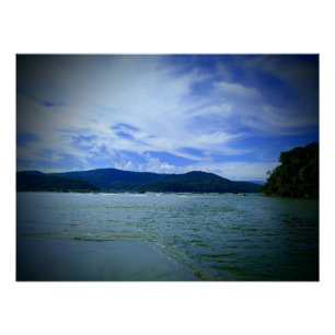 Perequê Beach Guarujá Brasilien Poster