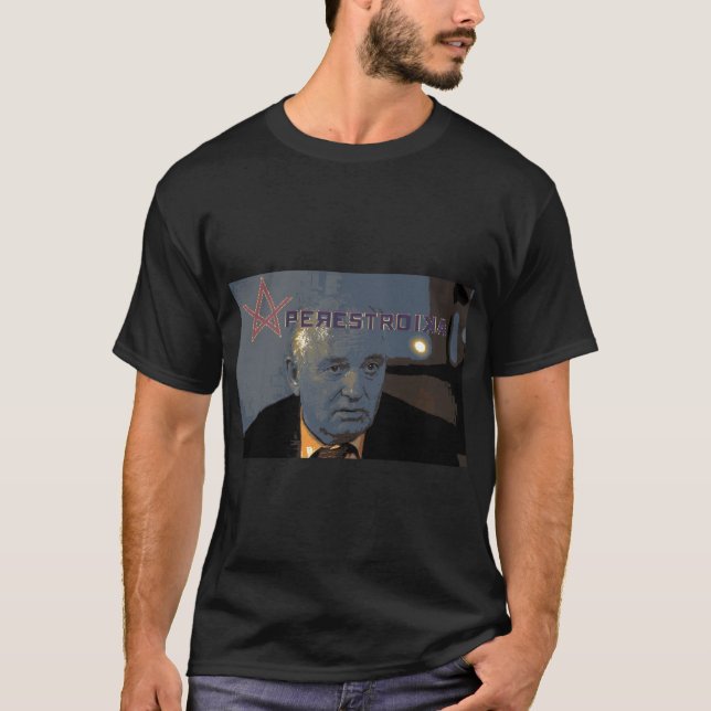 PERESTROIKA Retro-Stil T-Shirt (Vorderseite)