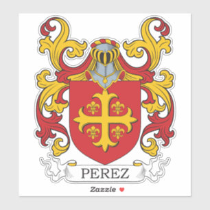 Perez Familienwappen Aufkleber