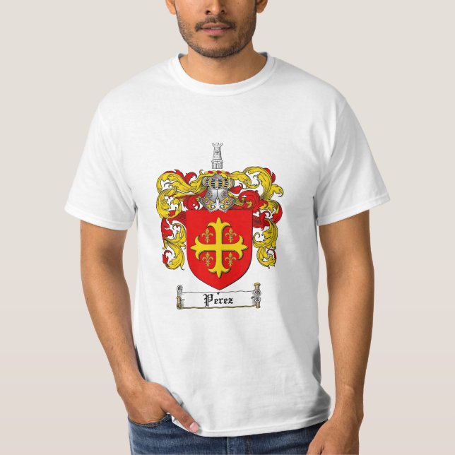 Perez-Familienwappen - Perez-Wappen T-Shirt (Vorderseite)