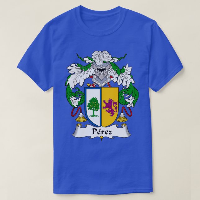Perez-Wappen Familienwappen 1 T-Shirt (Design vorne)