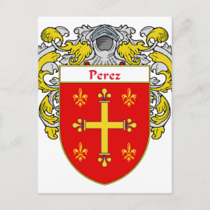 Perez-Wappen (mantled) Postkarte