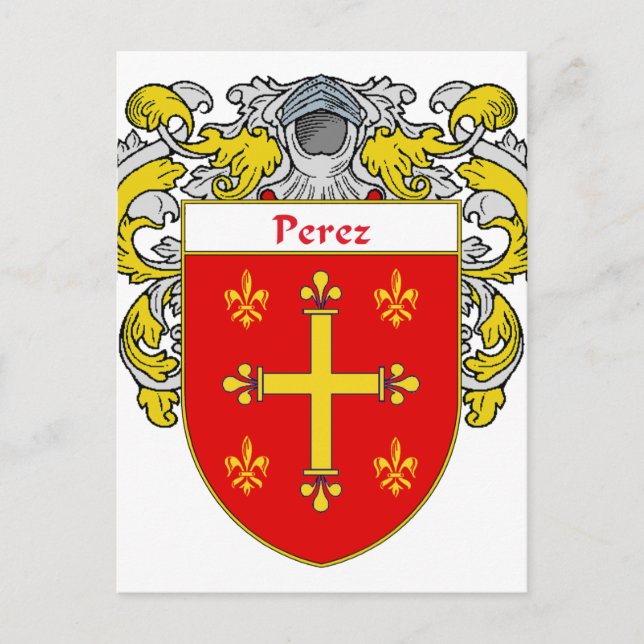 Perez-Wappen (mantled) Postkarte (Vorderseite)
