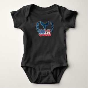 Perfect American Flag Eagle Art - US-Flagge Baby Strampler
