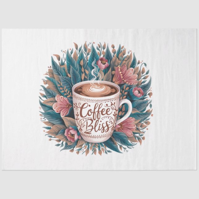 Perfect Brew Ephemera Advertising Decoupage Kunst Seidenpapier (Vorderseite)