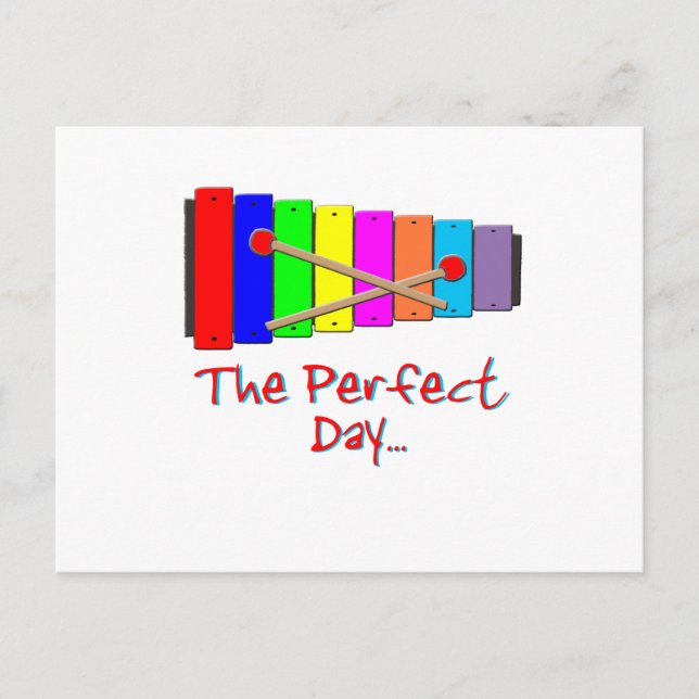 Perfect Day Xylophone Postkarte (Vorderseite)