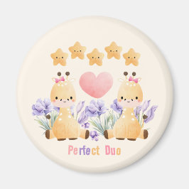 Perfect Duo | Little Couple Giraffe Magnet