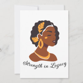 Perfect for Black History Month 2026 celebration Einladung