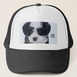 Perfect for Dog Puppy Lovers Black and White-Cap  Truckerkappe