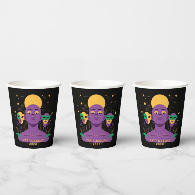 Perfect for Mardi Gras 2026 Pappbecher (Multi)
