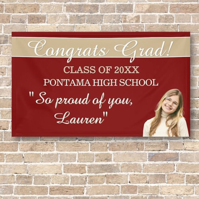 Perfect Graduation Congrats BANNER (Von Creator hochgeladen)