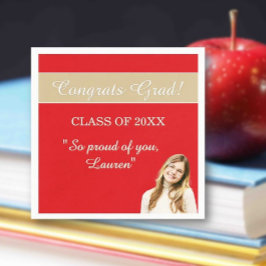 Perfect Graduation Congrats  Serviette
