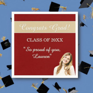 Perfect Graduation Congrats  Serviette
