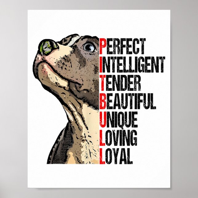 Perfect Intelligent Tender Beautiful Unique Loving Poster (Vorne)