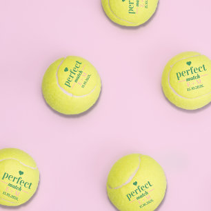 Perfect Match Bachelorette Gastgeschenk Hochzeit Tennisbälle