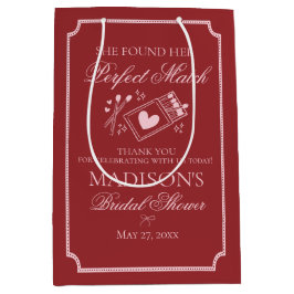 Perfect Match Bridal Shower Bachelorette Favor Mittlere Geschenktüte