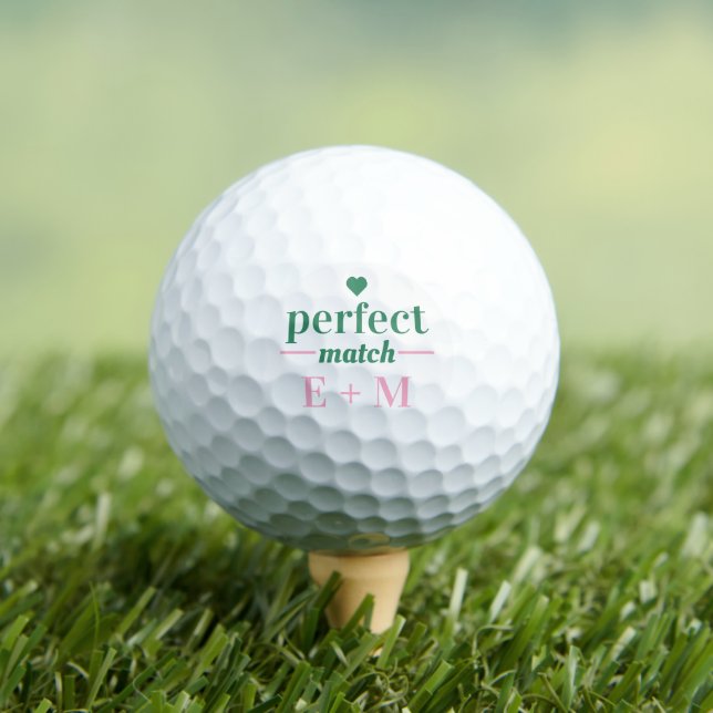Perfect Match Bridal Wedding Couples Duschvorteil Golfball (Insitu T-Shirt)