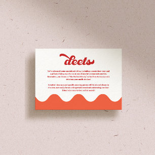 Perfect Match Junggeselinnen-Abschied Begleitkarte