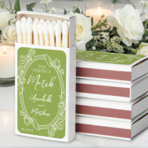 Perfect Match Lime Green Wedding Favor