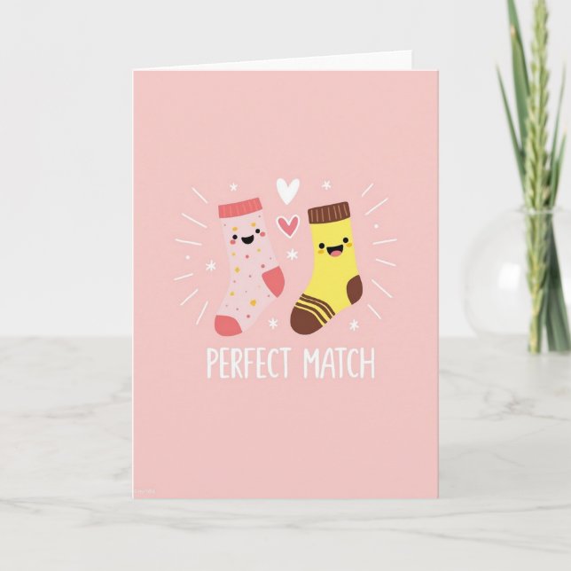 Perfect Match Socks Card Karte (Vorderseite)