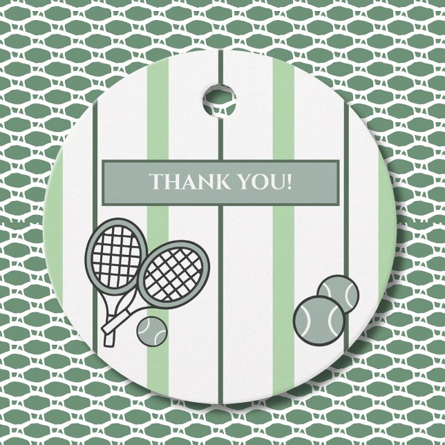 Perfect Match Tennis Couple Shower Thank You Geschenkanhänger (Von Creator hochgeladen)