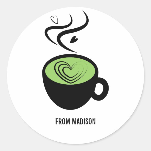 Perfect Matcha Valentine Liebe Sticker (Vorderseite)