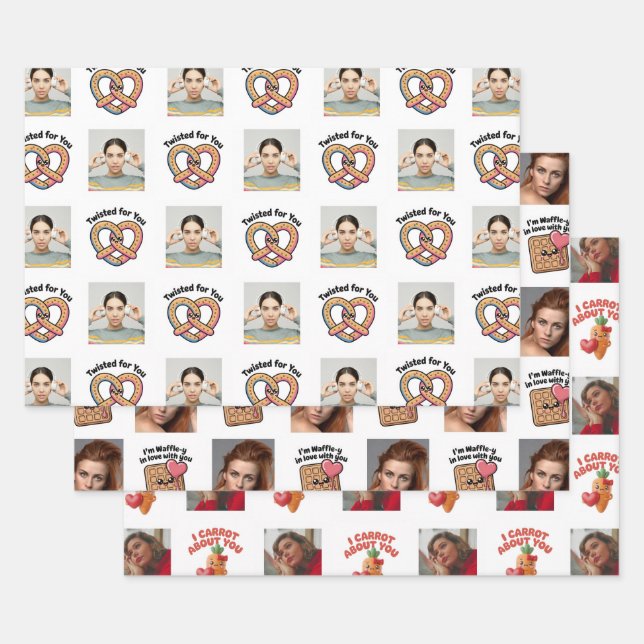 Perfect Pair Love Wrapping Paper Sheets Geschenkpapier Set (Set)