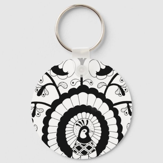 Perfect Peacock Schlüsselanhänger (Vorderseite)