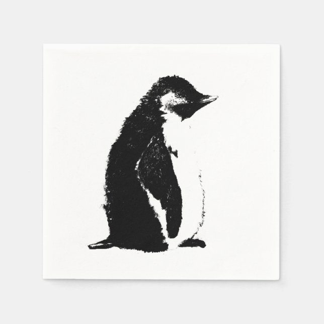 Perfect Penguin Napkin Serviette (Vorderseite)