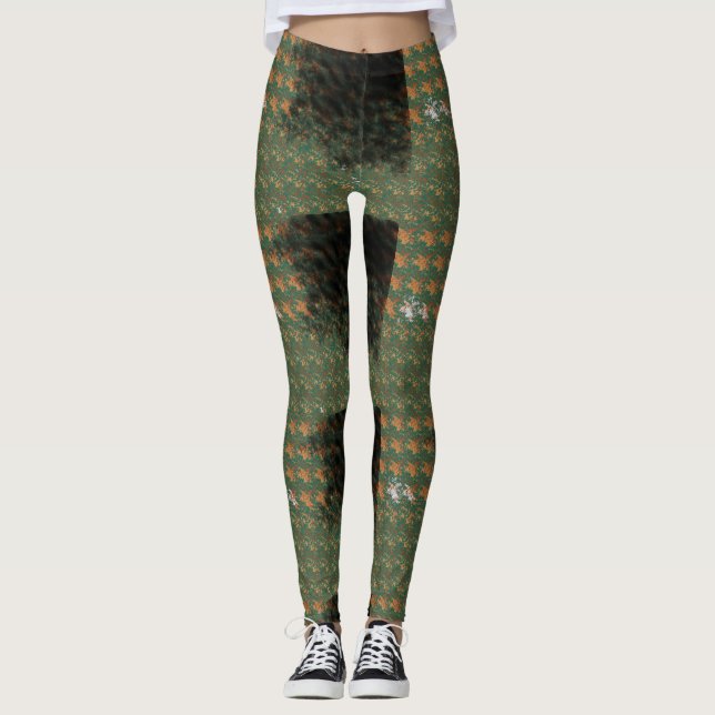 Perfect Prints_Green Leggings (Vorderseite)