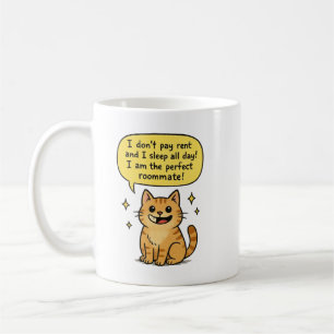 Perfect Roommate Cat Kaffeetasse