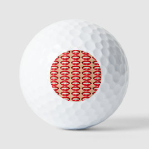 Perfect Smile Femme Fatale Pop Art Golfball