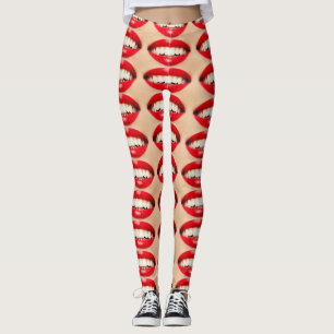Perfect Smile Femme Fatale Pop Art Leggings