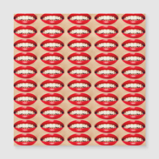Perfect Smile Femme Fatale Pop Art Magnetkarte