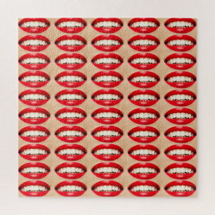 Perfect Smile Femme Fatale Pop Art Puzzle