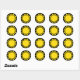 Perfect Sun Emoji Runder Aufkleber (Blatt)