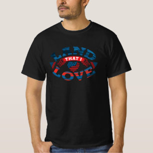 Perfect USA Lover Design America Flag T-Shirt