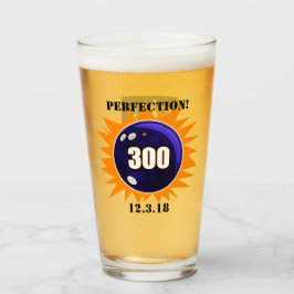 Perfection, Bowling 300 Game, Pint Glas